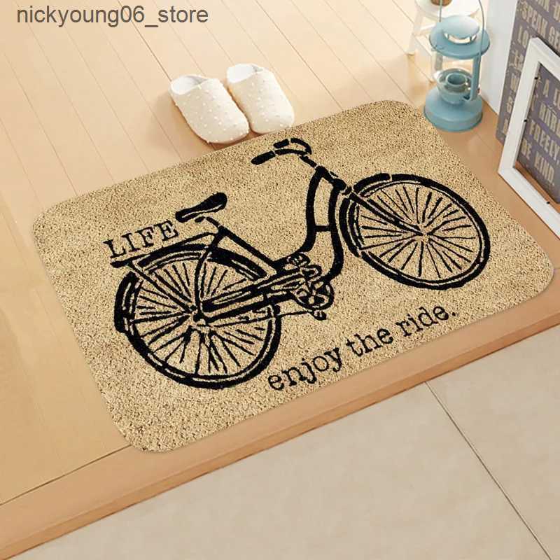 Non-Slip Bath Mats Welcome Doormat Welcome Cartoon Cat Letters Anti-Slip Door Mat Carpet Doormat Letters Flannel Outdoor Living Room Floor Mat Rug L24