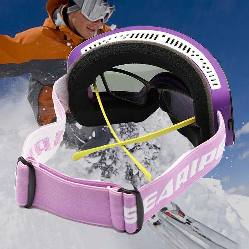 Sports anti fog mens skiing goggles mountain womens snow goggles outdoor winter womens skiing goggles double mens motorcycle sunglasses CL241010