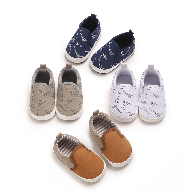 Autumn winter Infant Casual Canvas Shoes cutefeet Dinosaur Baby Boys Girls Shoes Anti-slip Soft Cotton Sole Crib Shoes
