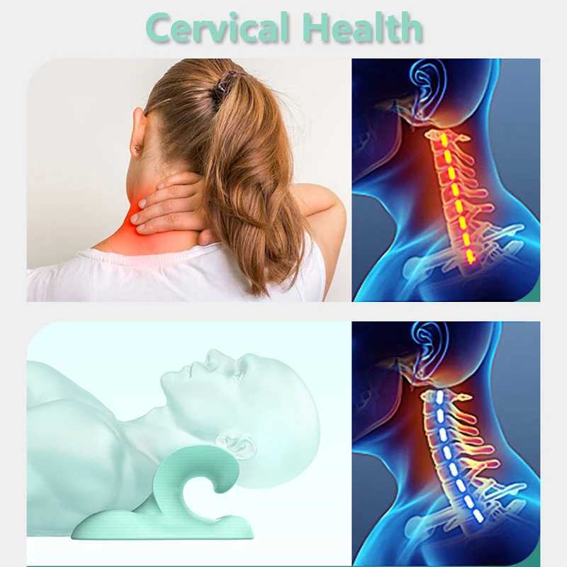 Cervical Massage Pillow Neck Stretching Shoulder Massager Neck Massager Cervical Pain Relieving Muscle Relaxation Traction Device W240819