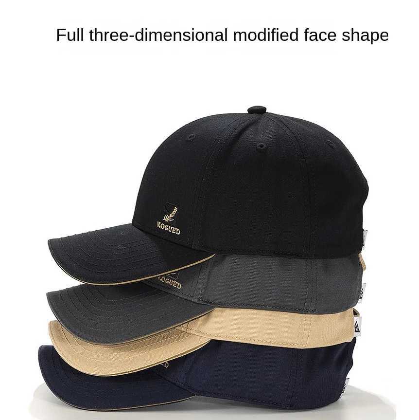 Khaki cotton winter baseball mens and womens sun hats hard structure outdoor sports running truck hats hip-hop dad hats W241010