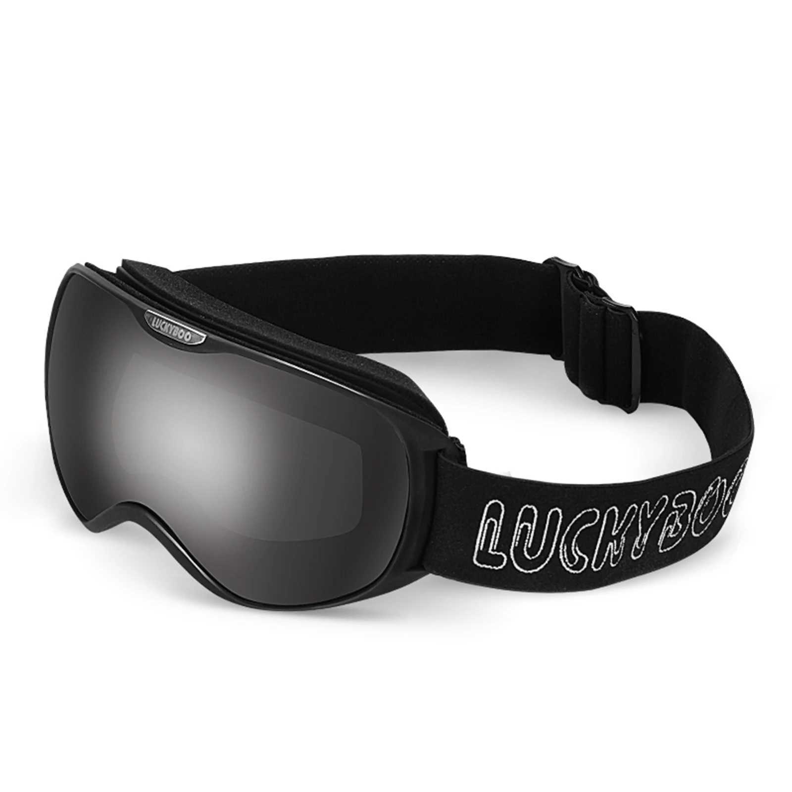 LUCKYBOO L1 childrens skiing goggles UV protection dual anti fog lenses large field of view with adjuster CL241010