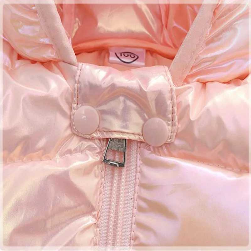 Down Coat Smooth fabric anti spray boy and girl hooded lightweight down jacket winter warm jacket autumn jacket casual clothing H241010