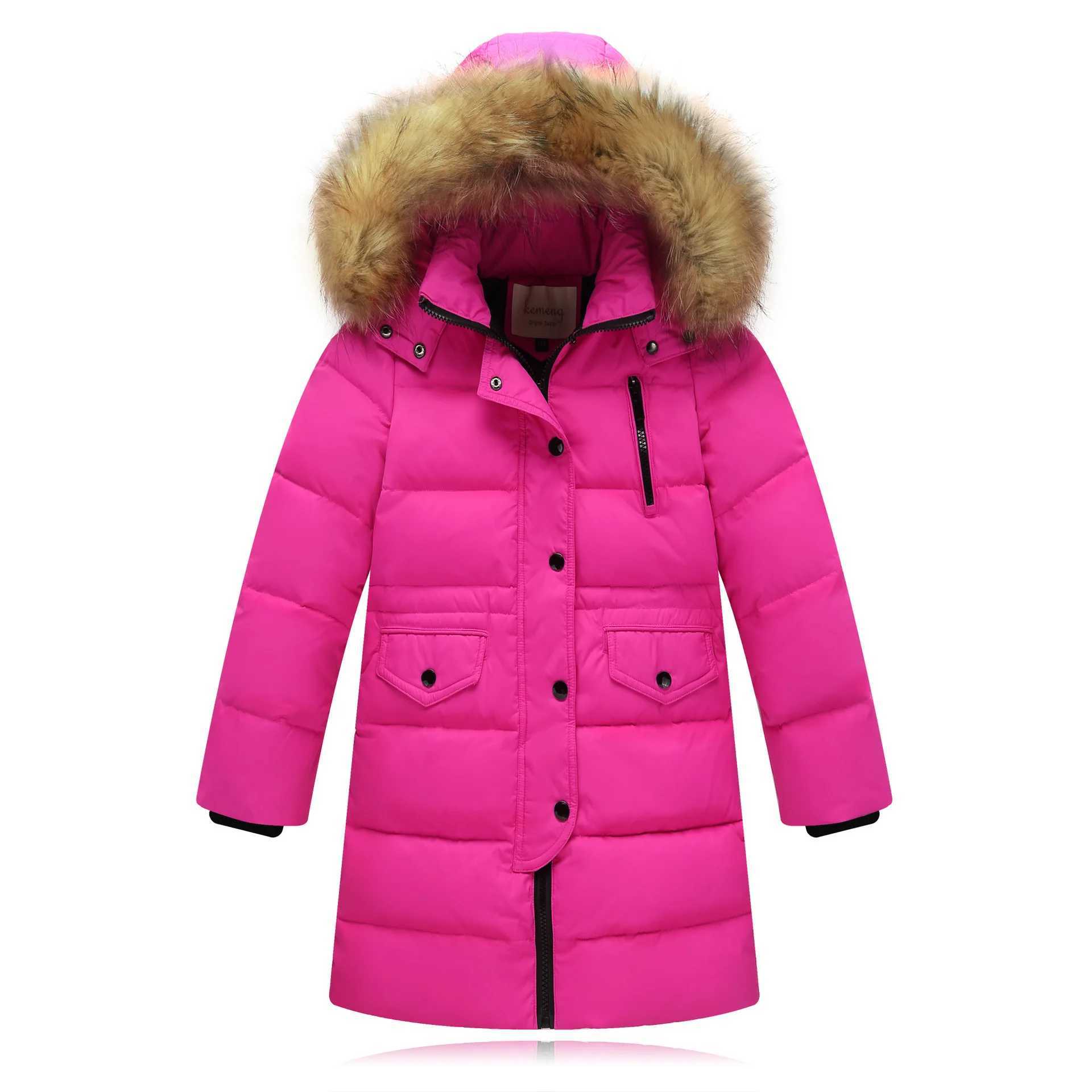Down Coat Winter duck down jacket made of 2024 childrens feathers suitable for girls clothing boys clothing Parka childrens hooded jacket baby clothin