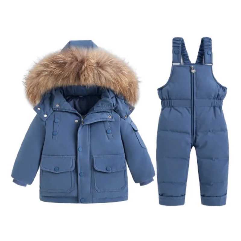 Down Coat Children Winter Down Jacket Jumpsuit Baby Thicken Warm Coat parka Boy clothing Set Snowsuit toddler girl clothes infant overcoat H241010
