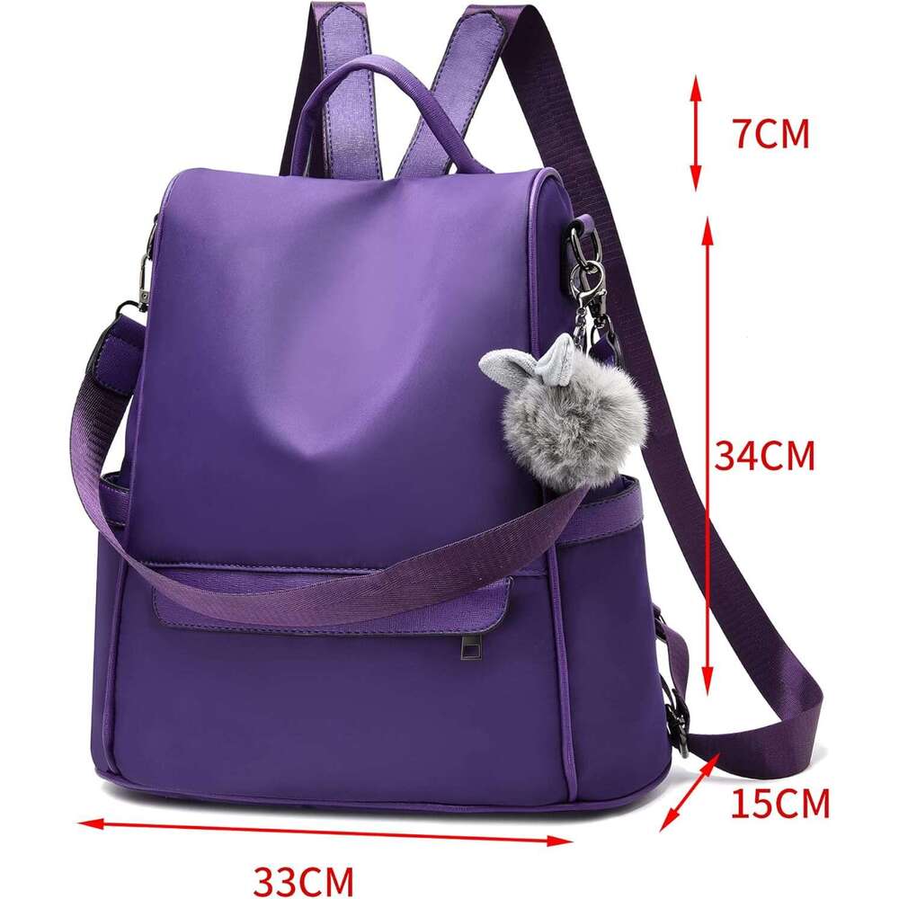Women Fashion Backpack Purse Anti Theft Waterproof Travel Lightweight Casual Shoulder Satchel Bag