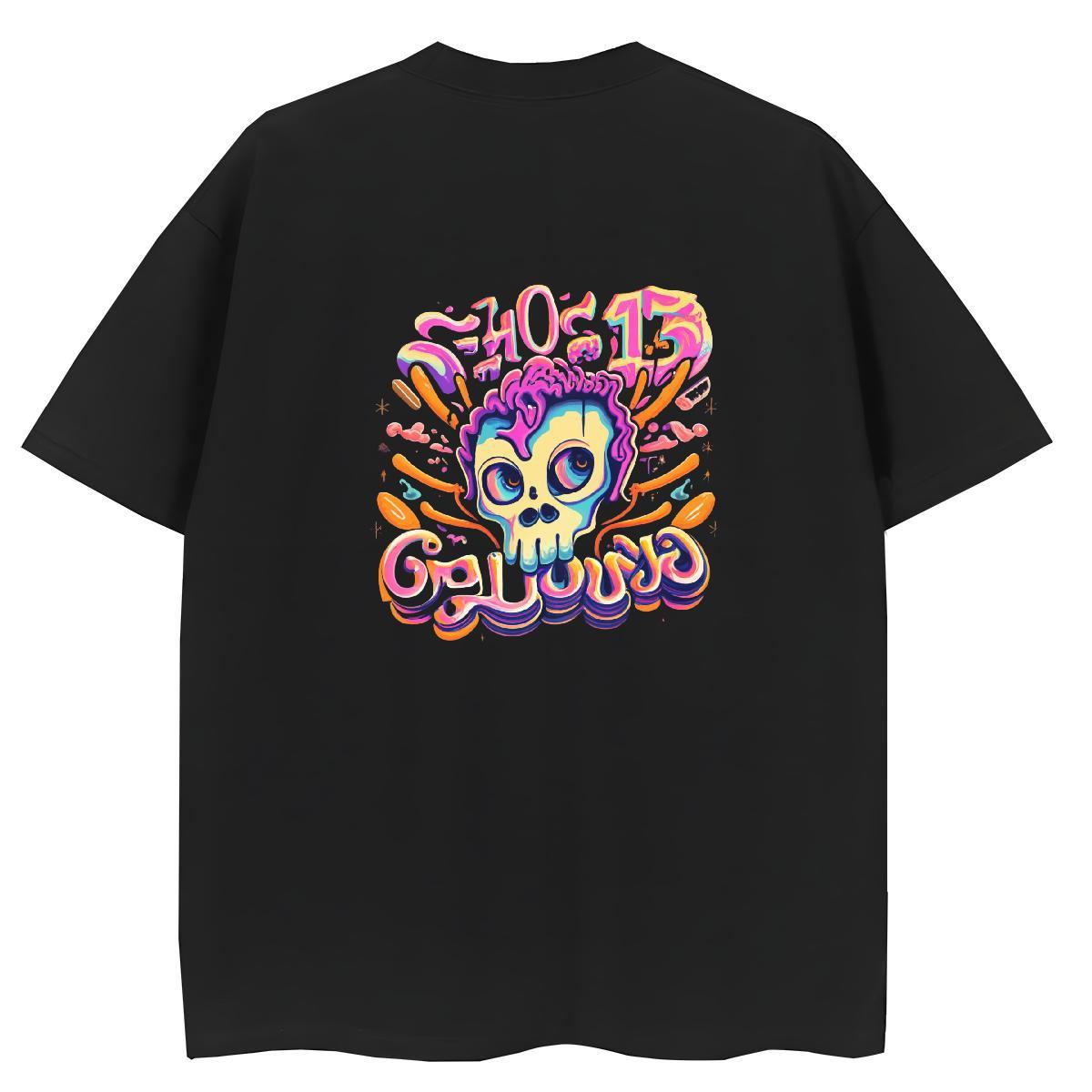 Custom T Shirts Women 230g 100% Cotton O Neck Short Sleeves High Street Hip Hop skull Lady T shirt 5A DIY Printed Top Tees