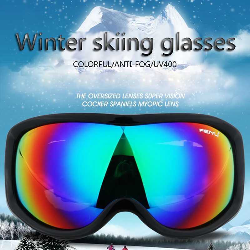 Winter skiing goggles windproof skiing goggles UV protection skiing bicycles climbing sunglasses dustproof goggles CL241010