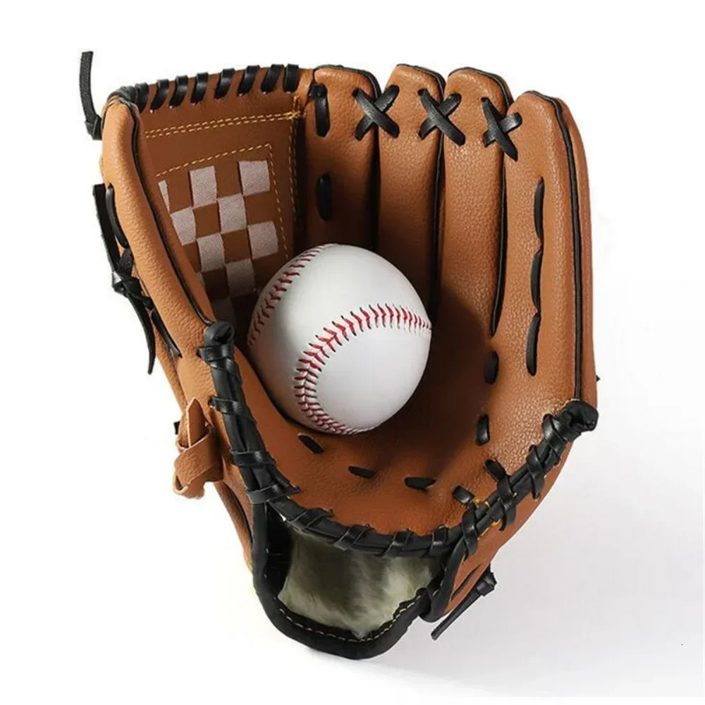 Outdoor Sport Baseball Glove Catcher Baseball Softball Training Practice Equipment Left Hand For KidsTeenagersAdults 241010