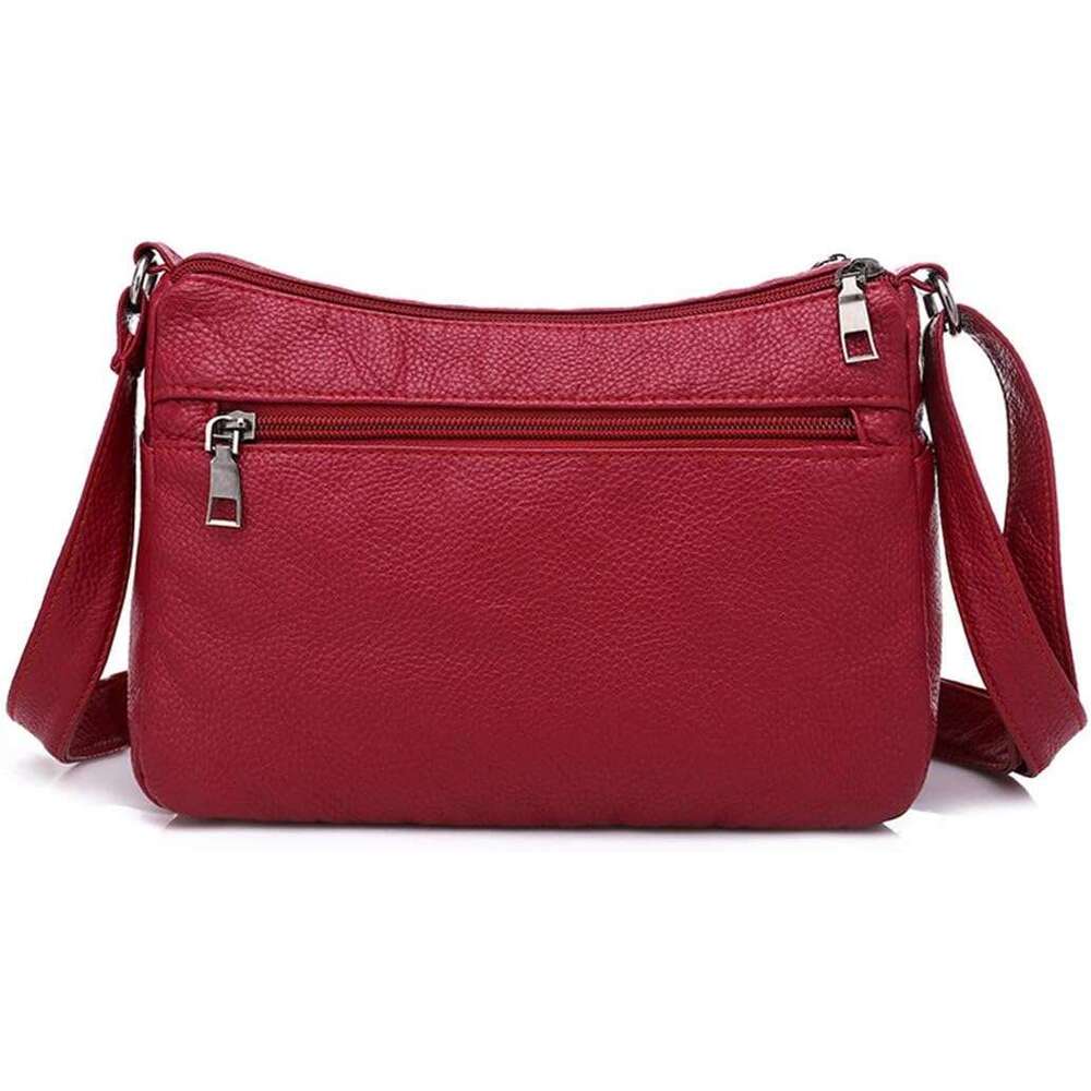 Shoulder Women, Soft PU Leather Purses with Multi Pockets Crossbody Bag Pocketboo for Daily Use Travel