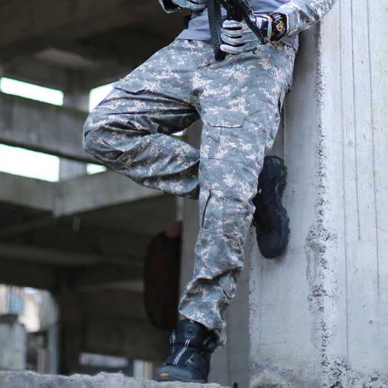 Tactical camouflage uniforms outdoor clothing CSGame tops T-shirts hunting hiking cargo pants travel tracking suits W241009