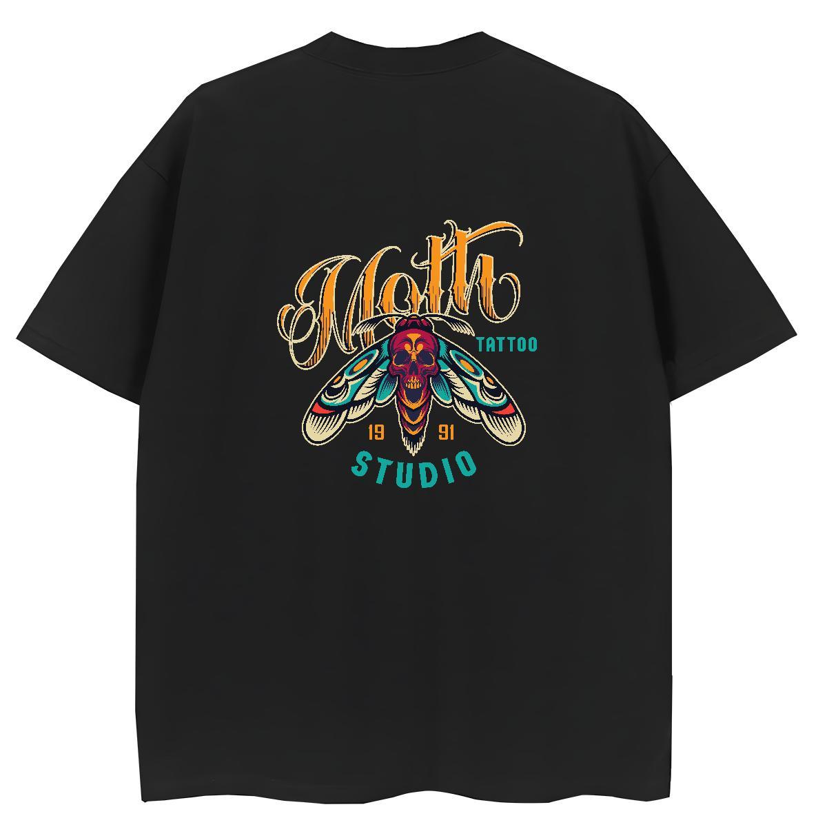 2024 Womens T Shirts 230g Cotton O-Neck Short Sleeve Street Wear skull Women Tshirts High quality Anime Print Top Tees