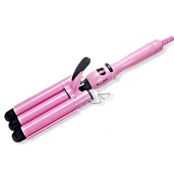 High Quality Professional 110-220V Hair Curling Iron Ceramic Triple Barrel Hair Curler Hair Waver Styling Tools Hair StylerXJ241010