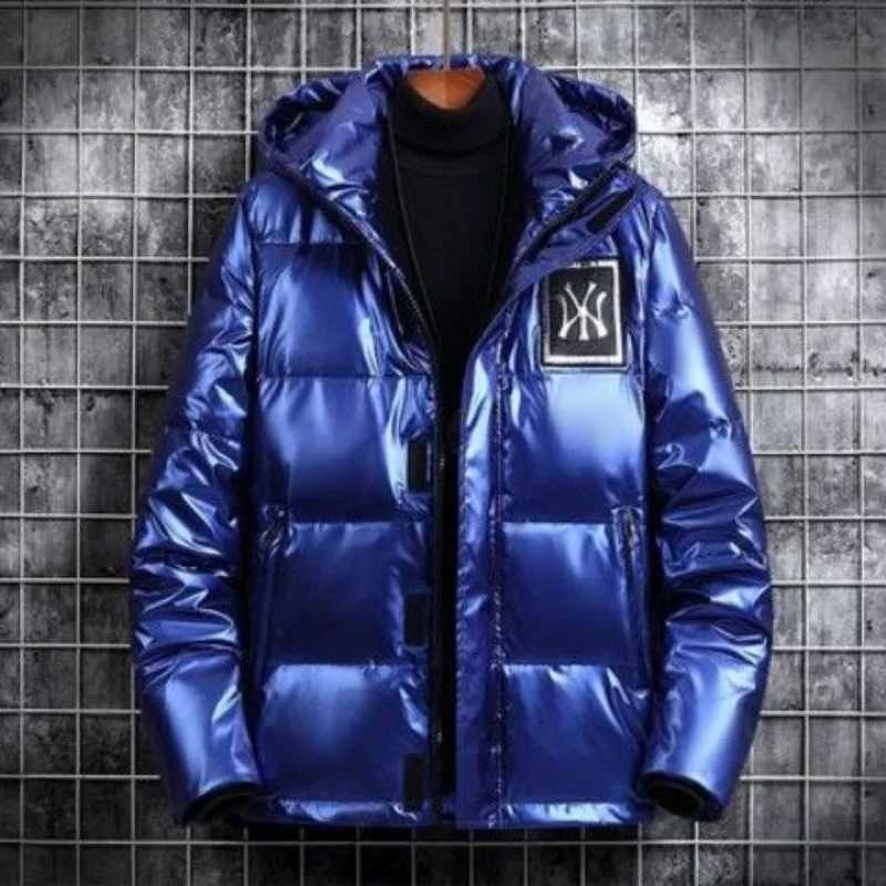 Men's Down Parkas 2024 New Men Down Jacket Winter Coat Short Loose Leisure Parkas Thicken Warm Glossy Outwear Hooded Fashion Overcoat Y241009Z8FT