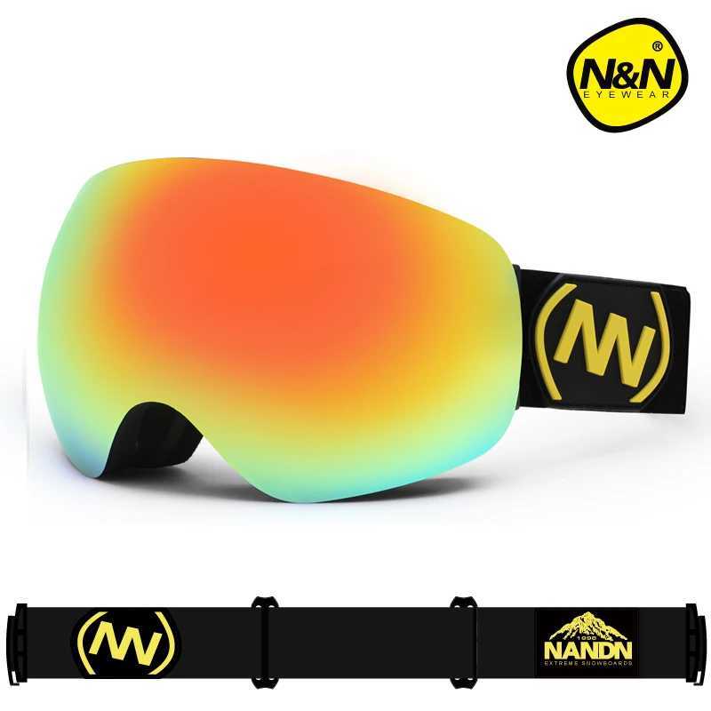 Nandn snow glasses large lens anti fog mens and womens ski goggles large ski mask ski goggles CL241010