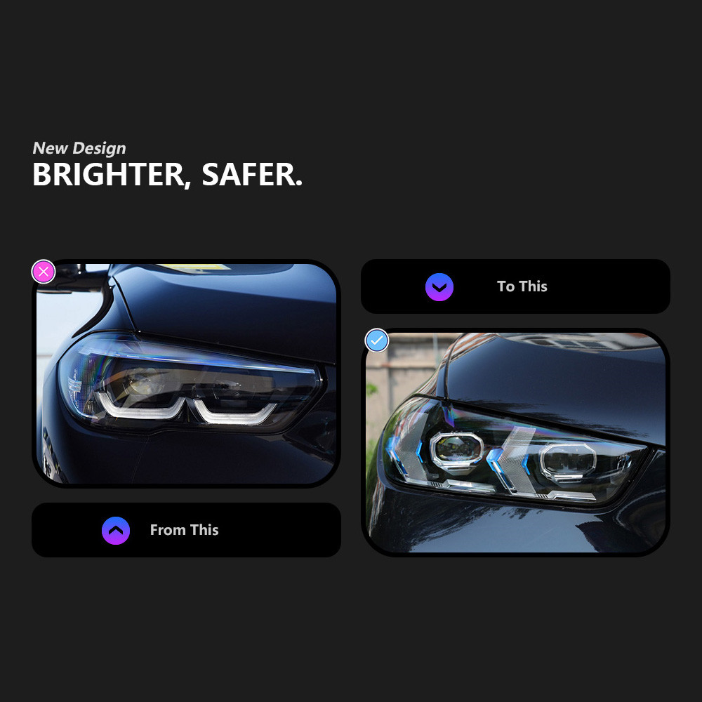 Car LED Lights Upgrade For BMW X5 G05 20 19-20 22 Low Beam Front Lights Dynamic Signal Head Lamp