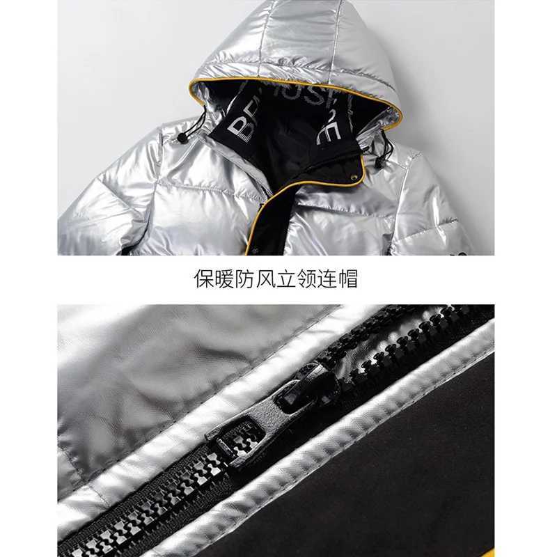 Men's Down Parkas Mens cotton winter jacket mens Tn jacket fashionable mens hooded mens casual jacket Y241009HVQ0