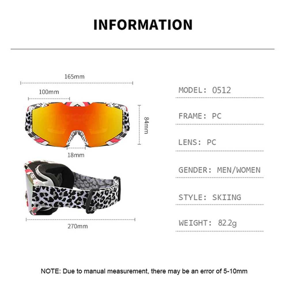 Mens winter ski goggles outdoor sports windproof ski mask snowboard ski goggles UV protective ski goggles CL241017