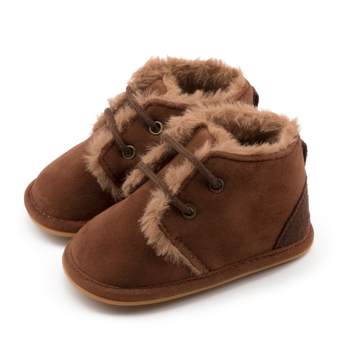 Winter Baby Snow Booties Fluff Warm Infant Boy Girl Toddler Boots cutefeet Rubber Sole Non-slip Soft Newborn First Walkers Crib Shoes
