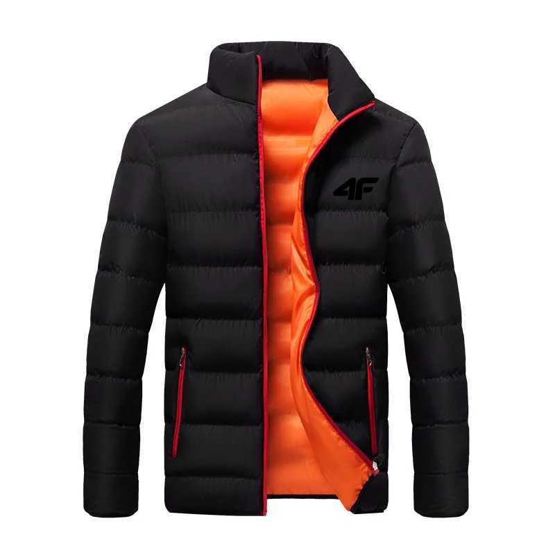Men's Down Parkas 2024 mens casual jacket mens waterproof windproof jacket winter warm autumn zipper mens jacket solid color large size Y241009PK