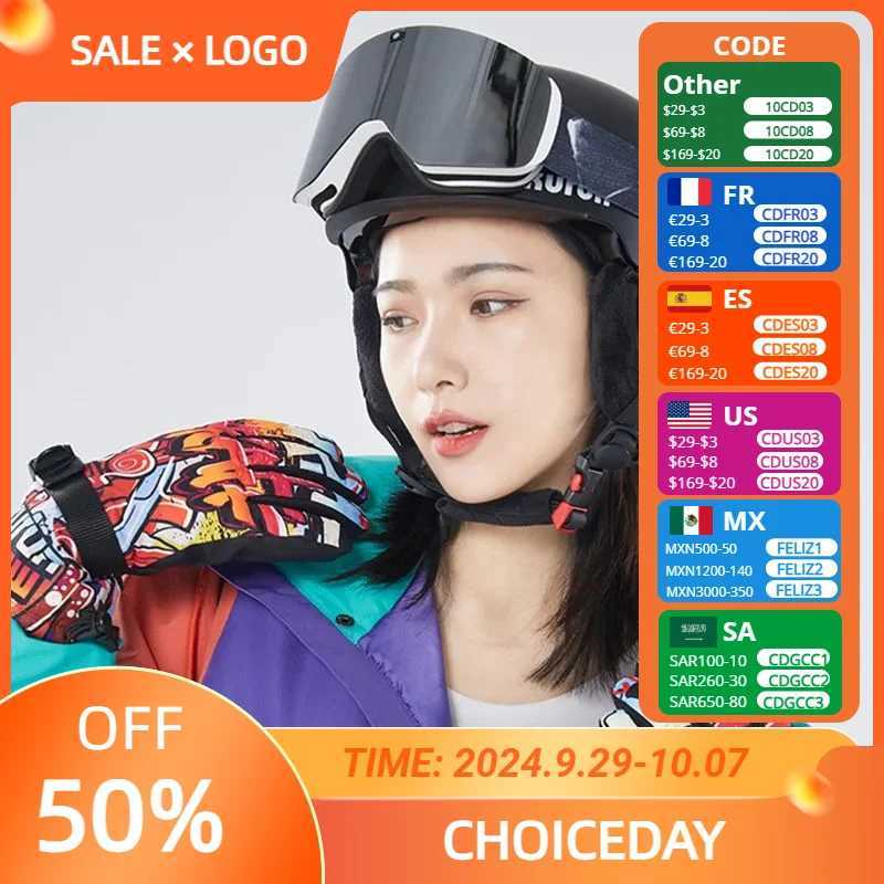 100% UV400 magnetic anti fog lens protection anti fog skiing goggles suitable for mens and womens skiing goggles winter sports goggles CL241010