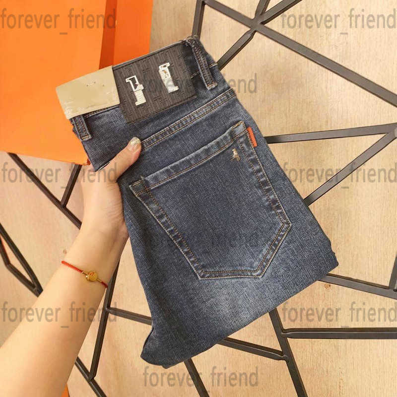 Men's Jeans designer New denim jeans for men, high-end brand, business small straight leg men's youth H pants CB3J