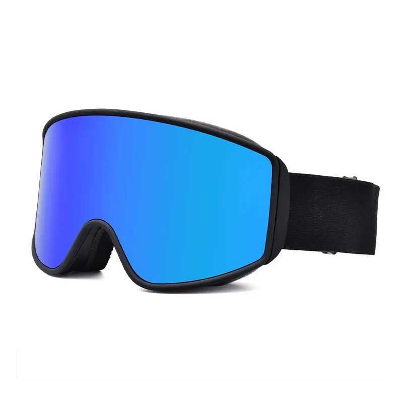 New adult skiing goggles outdoor anti glare and anti fog magnetic absorption goggles sports mountain skiing goggles CL241010