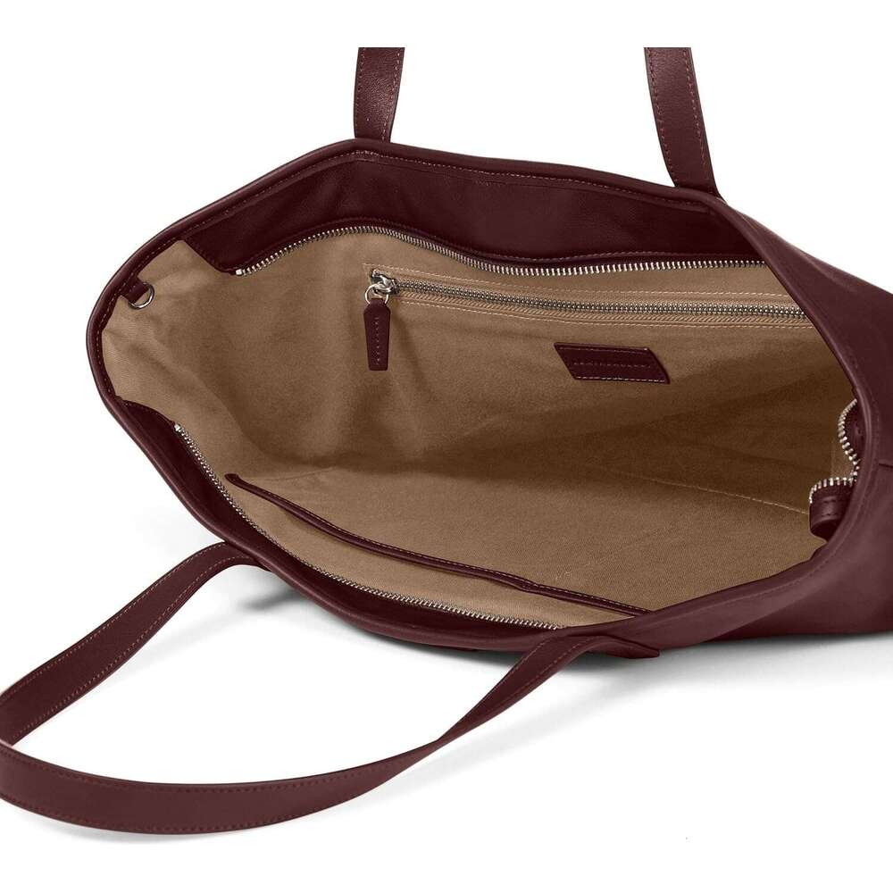 Bordeaux Large Zippered Downtown Tote