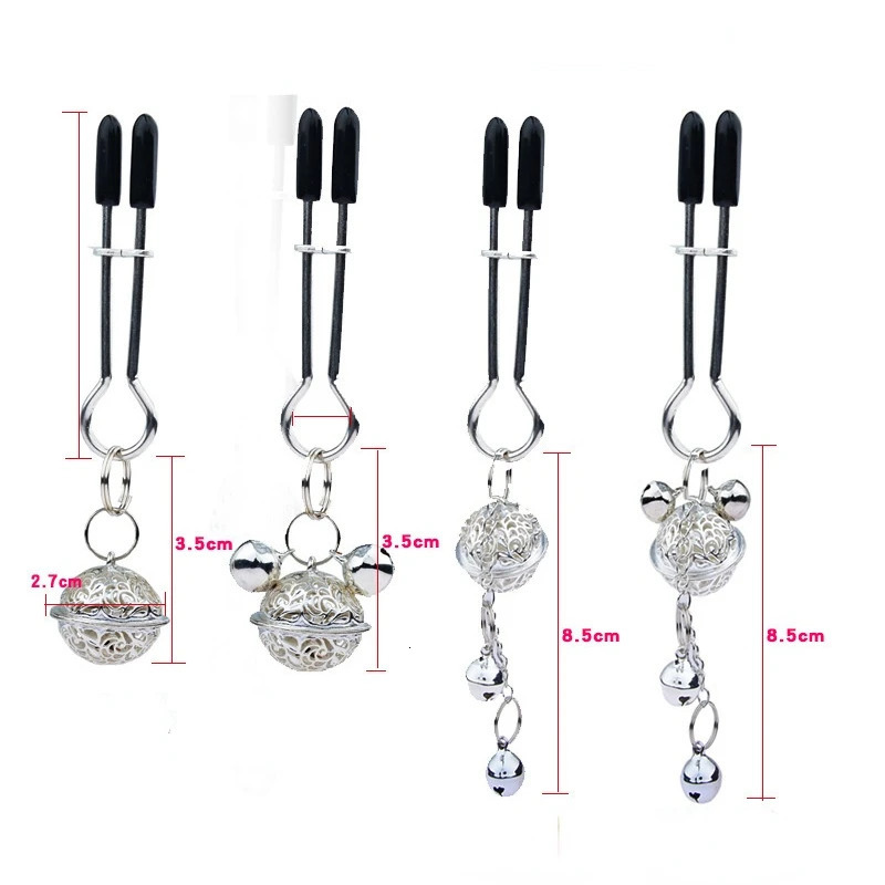 5 Sizes Stainless Steel Anal Plug Prostate Massager Butt Plug with Bell Nipple Clip Flirting Sex Toys for Couples Men Gay Women 241010