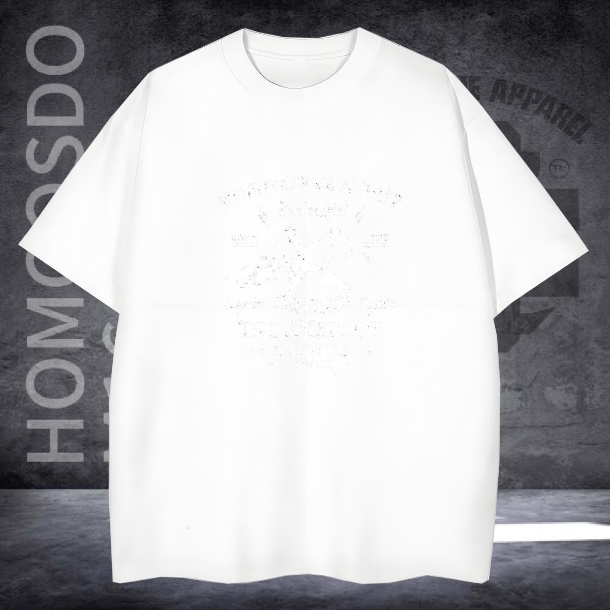 Designer T-Shirts for Men 230g 100% Cotton mountains Casual Beach Black White Short Sleeve Soft Couples T Shirts Fashion New Tee Shirt