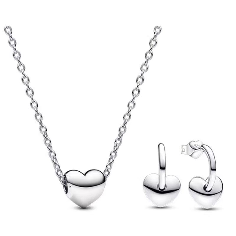 925 Love Mom Necklace And Earrings Set New 925 Silver Jewelery Day Gift Charm Sweet gift for women fashion jewelry