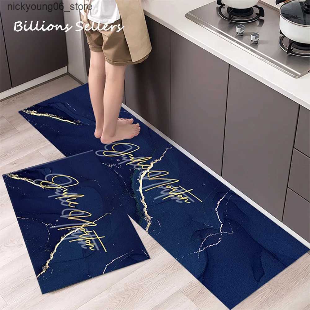 Non-Slip Bath Mats Kitchen Absorbent Mat Non-Skid Waterproof Wipeable Comfort Standing Kitchen Rugs and Mats Wipeable Wash Free Long Strip Carpet L240