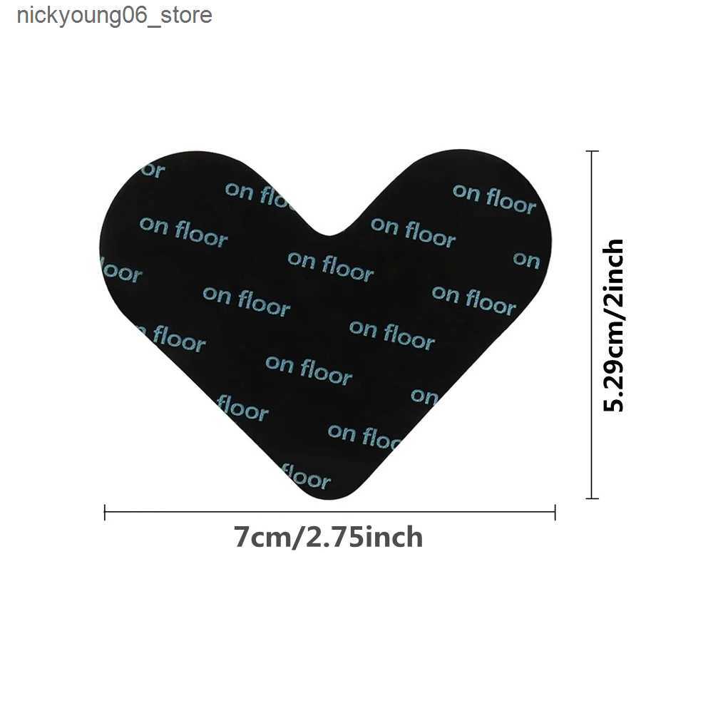 Non-Slip Bath Mats 4/12/24/32PCS Heart Shape Rug Gripper Double Sided Non-Slip Rug Pads Sticker Washable and Reusable Rugs Corner Tape L240910