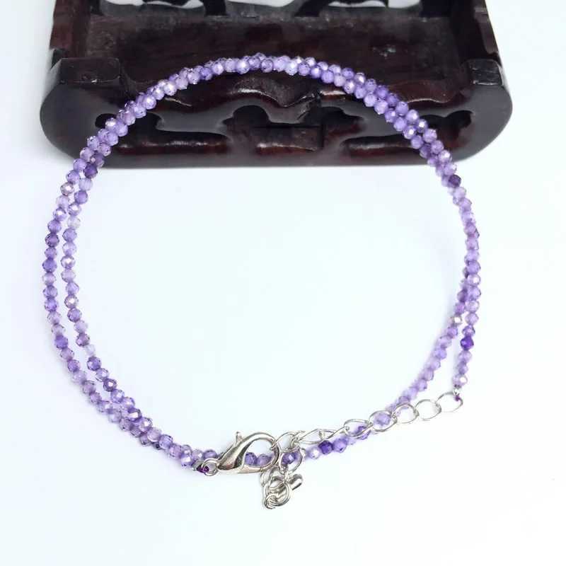 Cute and Simple lapis lazuli crystal Quartz 2mm Mini Beads Pendant Necklace Handmade Nepal Jewelry Girls Choker NecklaceX241009