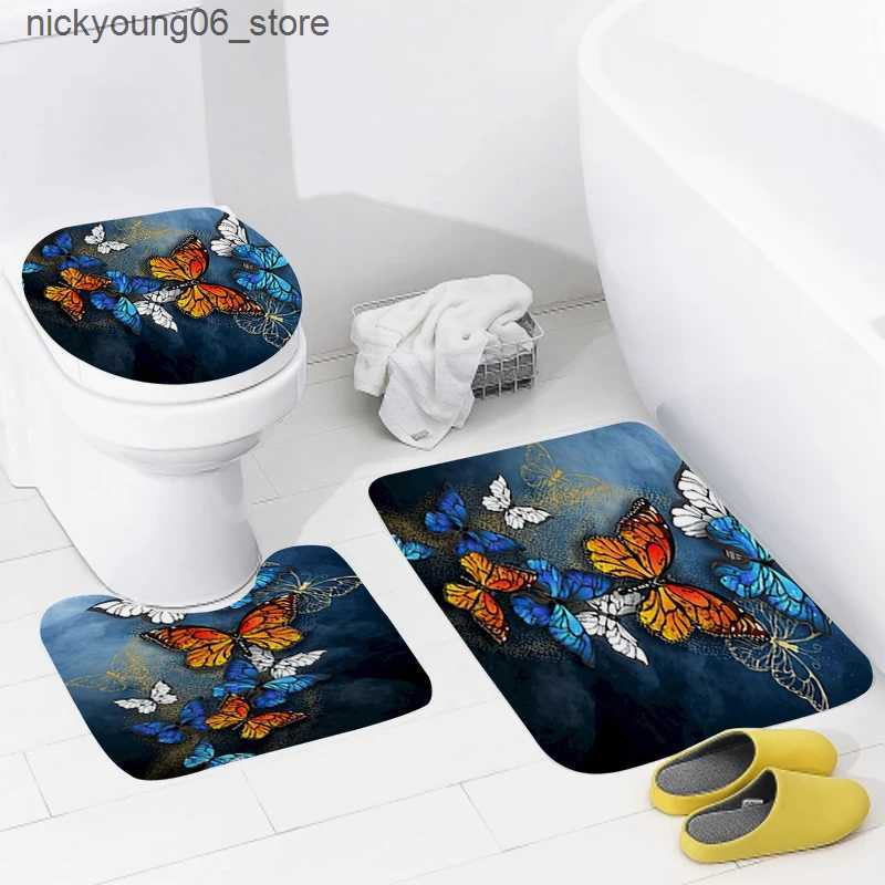 Non-Slip Bath Mats home bathroom floor mats Modern Nordic style Bath Foot mat modern bathroom accessories rug Toilet mat Bathtub anti-slip carpet L240