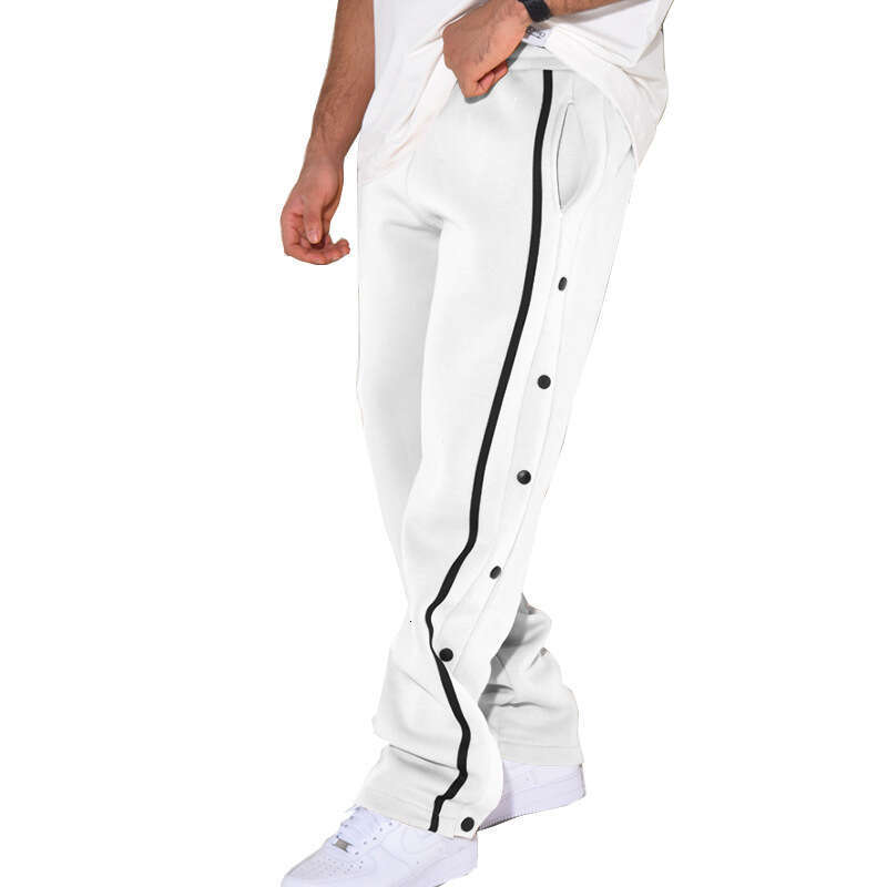 loose Men's sports Breasted pants Overalls with Drawstrings for spring Wear