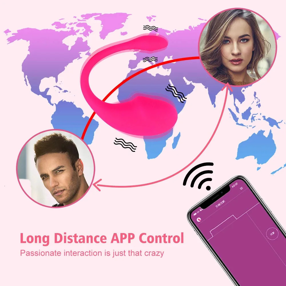 Wireless Bluetooth application wearing egg vibrator penis GSpot stimulator vibrating vagina massage adult sex toy 241009