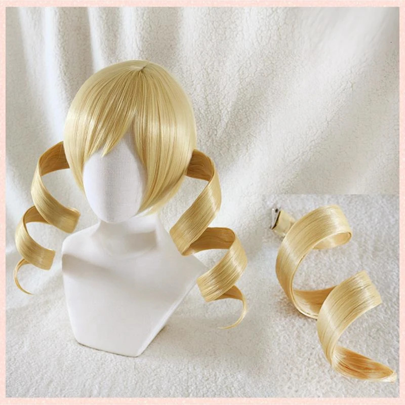 Tomoe Mami Cosplay Puella Magi Madoka Magica Costume Woman Christmas Dress Uniforms Sets Wig 241007