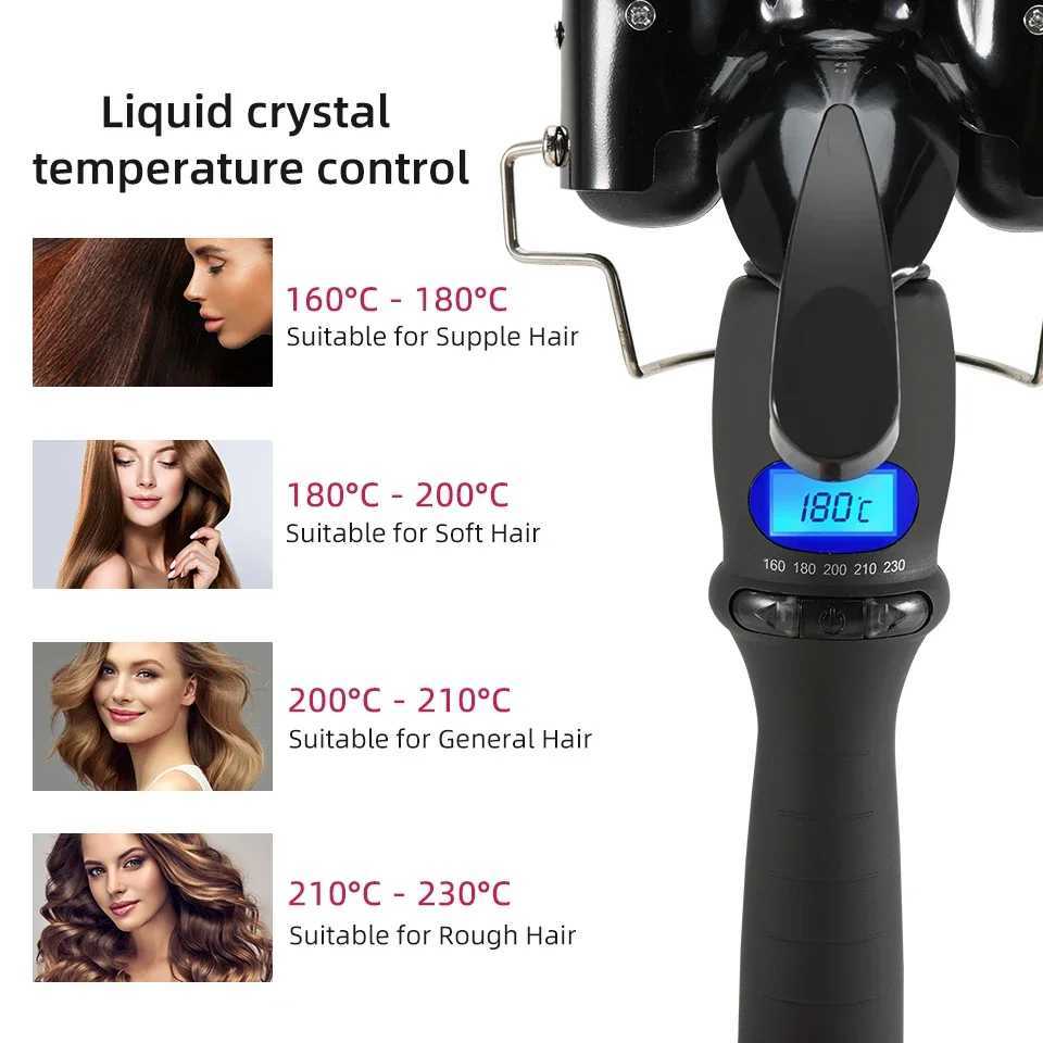 Professional Curling Iron Ceramic Triple Barrel Hair Curler Irons Hair Wave Waver Styling Tools Hair Styler Wand For WomenXJ241010