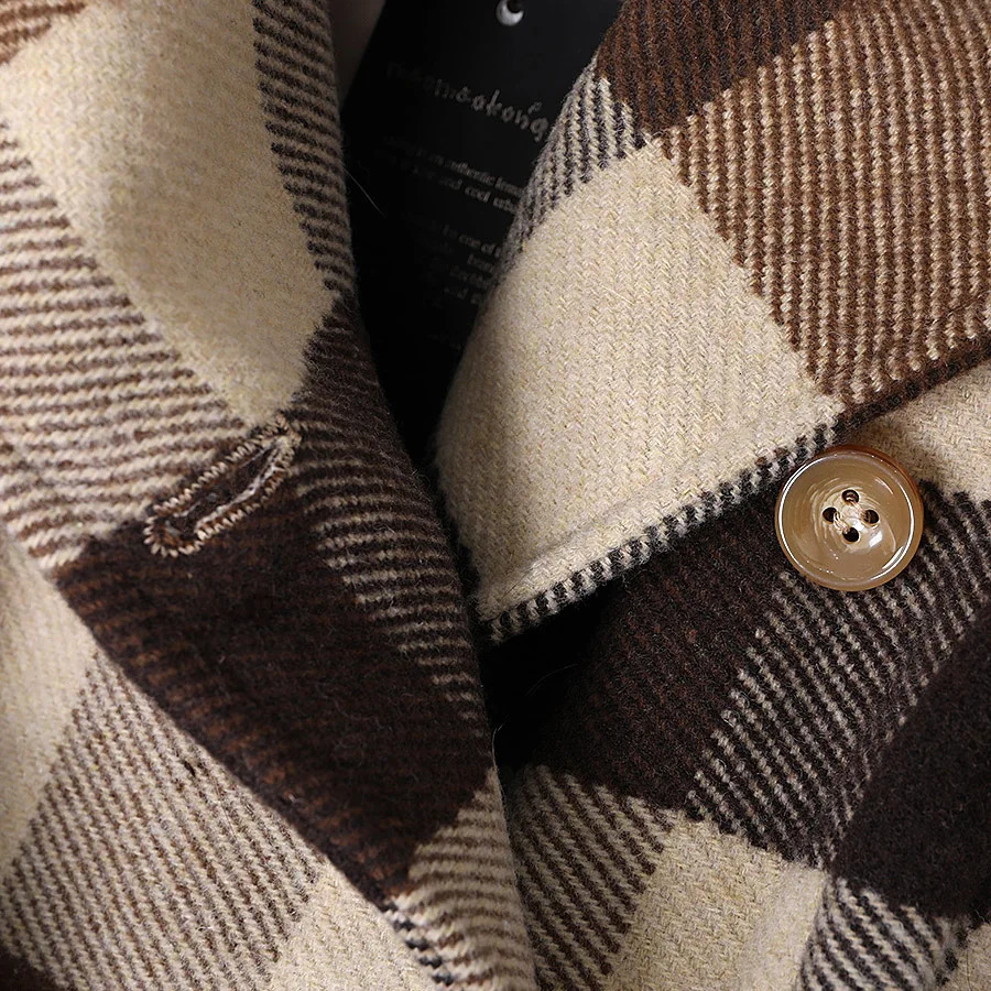 MAOMAOGONG Autumn Natural Genuine Raccoon Fur Collar Detachable Cuffs Womens Plain Jacket Womens Wool Coat Winter Coat 240927