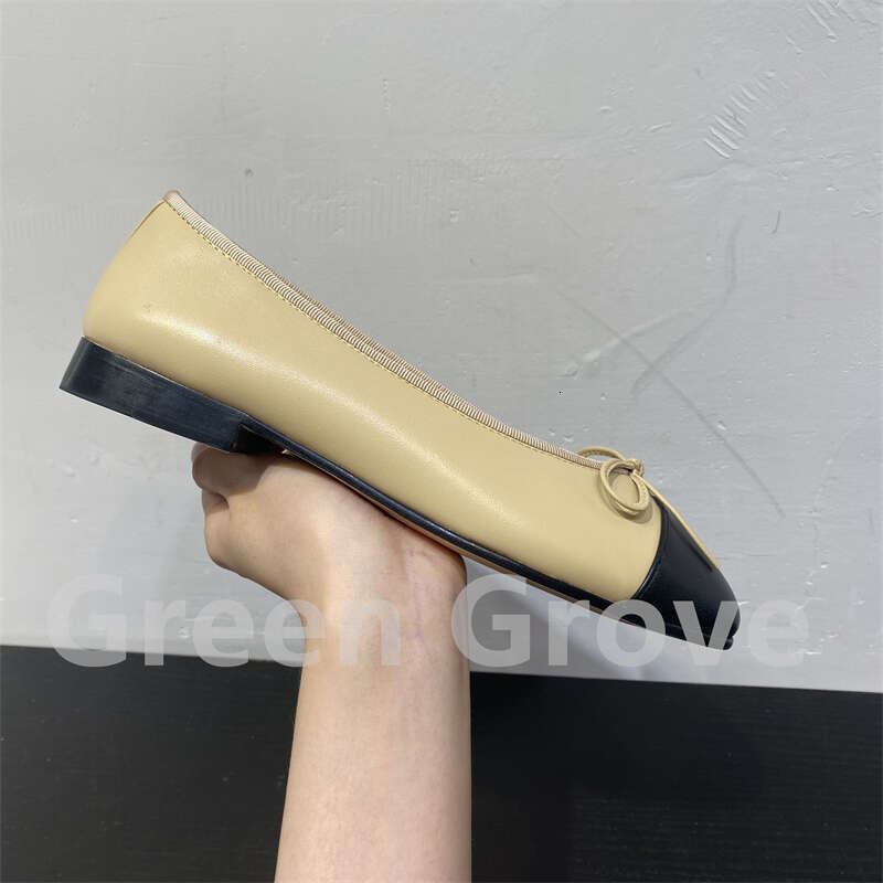 Women's Classic High End Leather flat Buttefly Knot Casual Comfortable Breathable Ballet Designer Woman Shoes Big Size 43