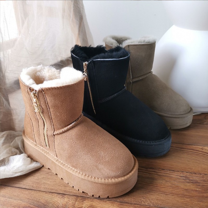 Ultra Mini Platform Boot Designer Woman Winter Ankle Australia Snow Boots tazz tasman Slippers Thick Bottom Real Leather Warm Fluffy Booties With Fur size 35-43