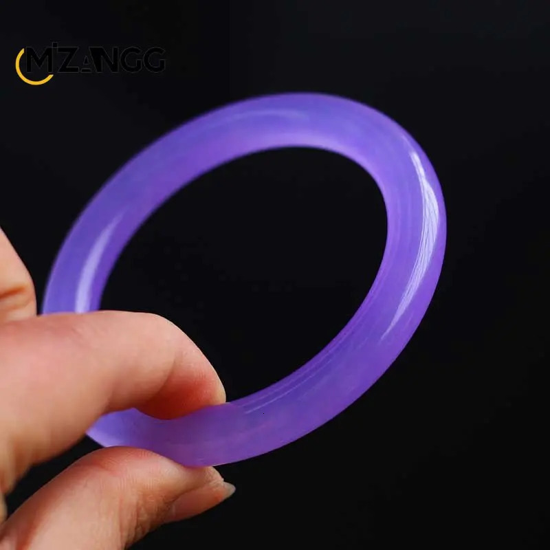 Real jade bracelet purple bracelet natural certified jade stone jewelry customized exquisite lavender bracelet gifts for girlfriend and mom 241007