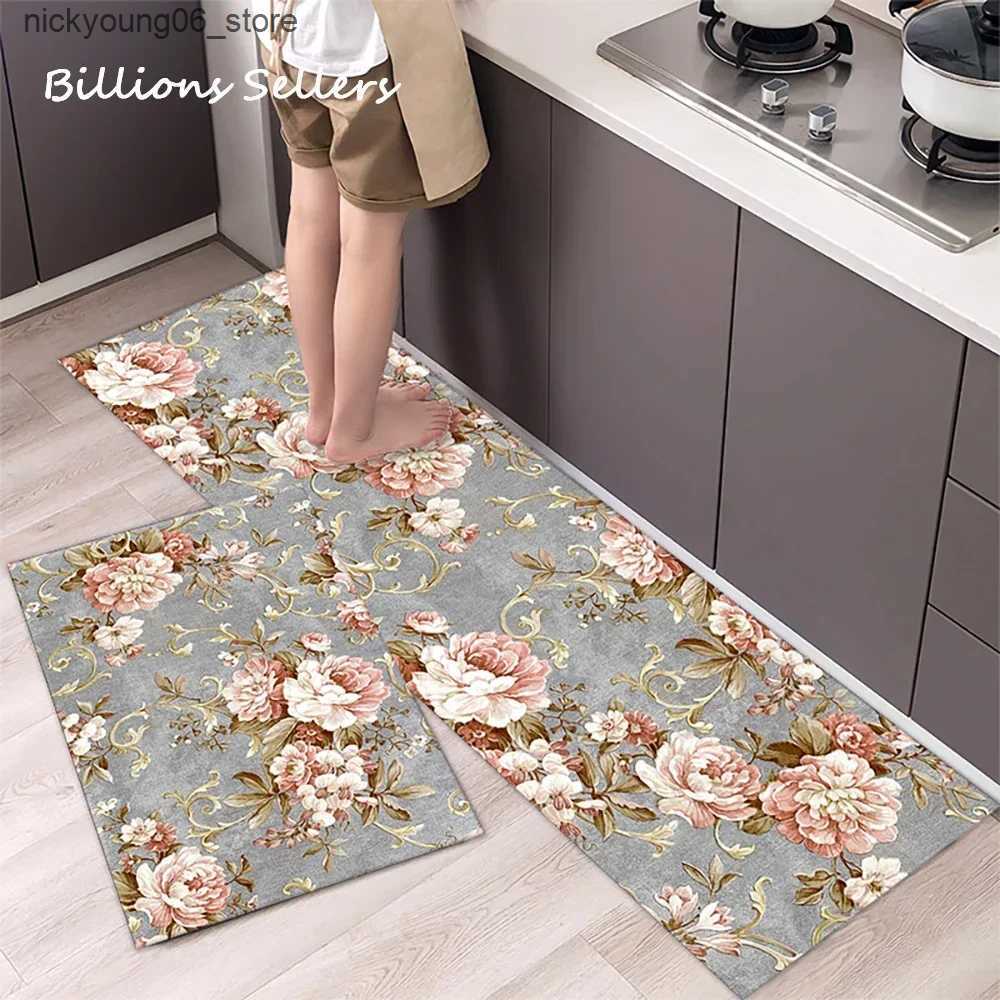 Non-Slip Bath Mats Super Non-slip Kitchen Floor Mats Absorbent Bathroom Entrance Doormat Soft Washable PVC Anti Slip Wipeable Wash Long Carpet L240910