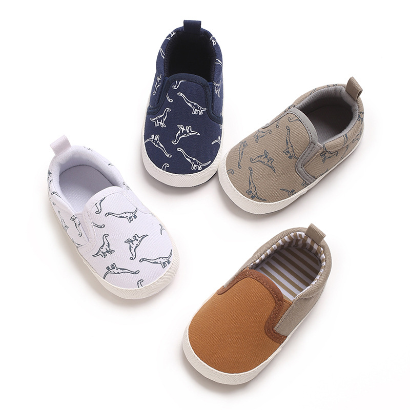 Autumn winter Infant Casual Canvas Shoes cutefeet Dinosaur Baby Boys Girls Shoes Anti-slip Soft Cotton Sole Crib Shoes
