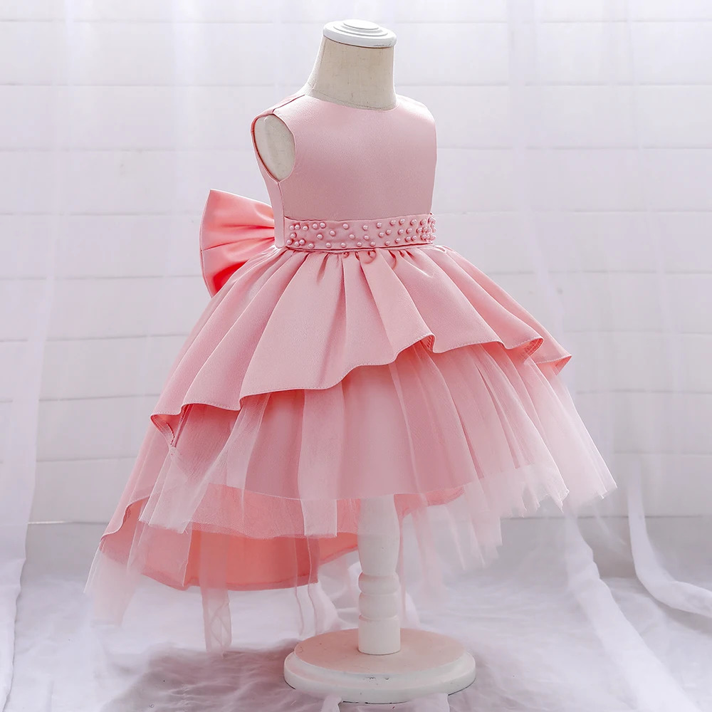 Summer Girl Baby Baptist Dress First Year Birthday Party Childrens Clothing Preschool Baby Evening Dress 241008