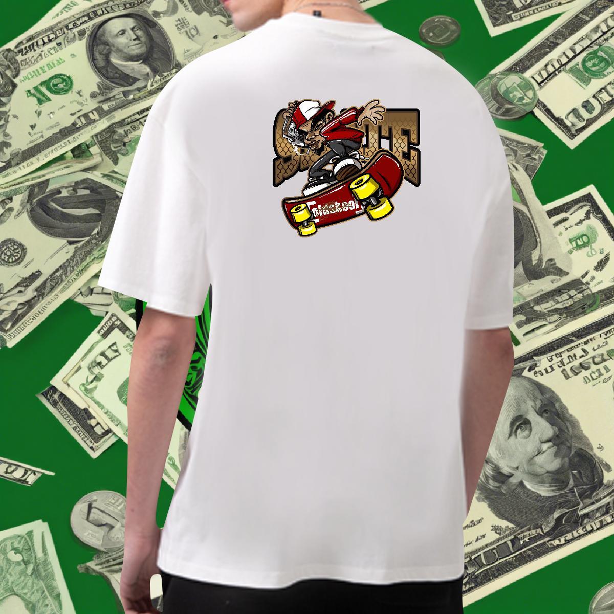 High Quality Mens T Shirts 100% Cotton 230g character Street Custom Cartoon Crew Neck Breathable Men Clothes T-Shirt 2024 Designer Tops Shirt