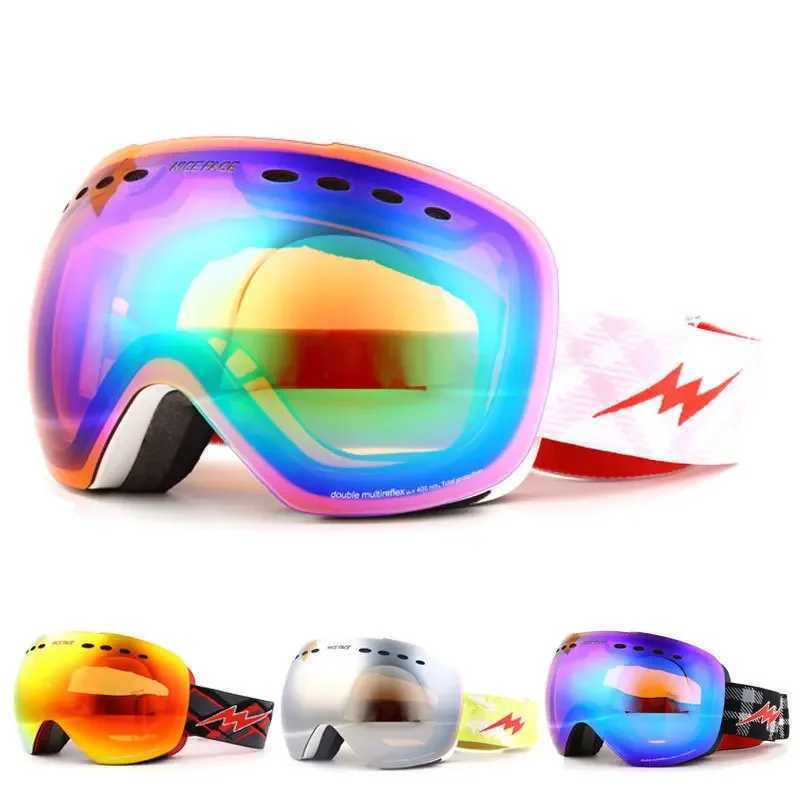 Sports womens skiing goggles anti fog mountain peoples snow glasses winter mens skiing glasses outdoor double womens motorcycle sunglasses CL241010