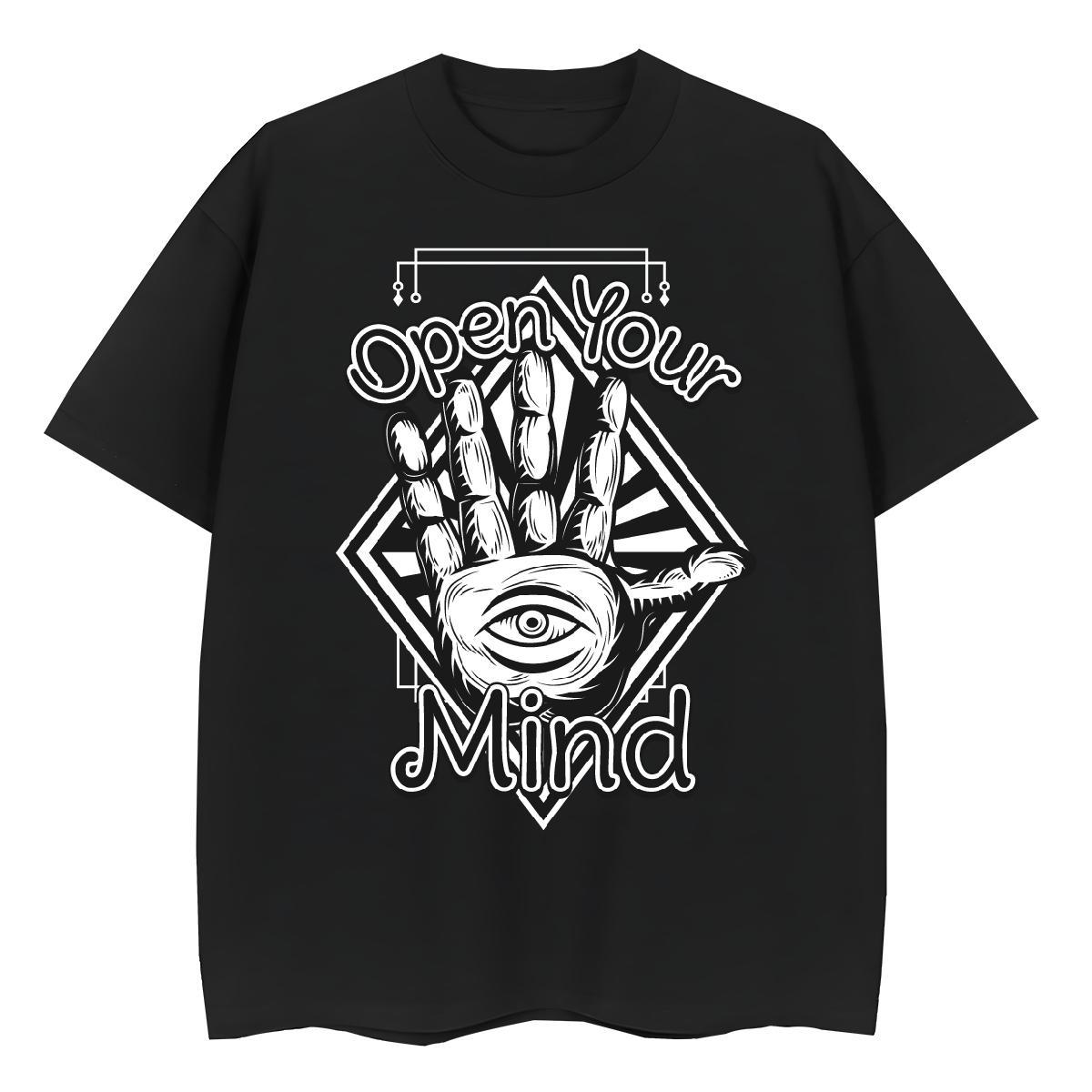 New Women T Shirts 230g Cotton Breathable Crew Neck Street Wear hands Woman Tshirt Loose fit Cartoon Anime Tops Shirt