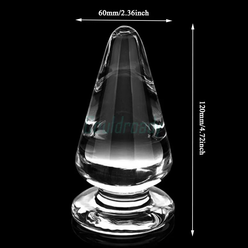 Large Crystal Butt Plug Vagina Ball Big Glass Anal Dildo Bead Adult Sex Toys for Women Men Gay Masturbator 240914